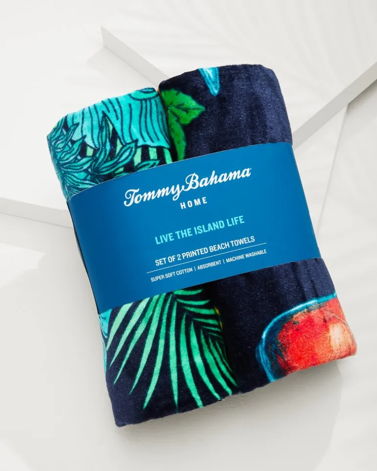 All Nighter & Baja Who Can Toucan Beach Towels — Set of 2