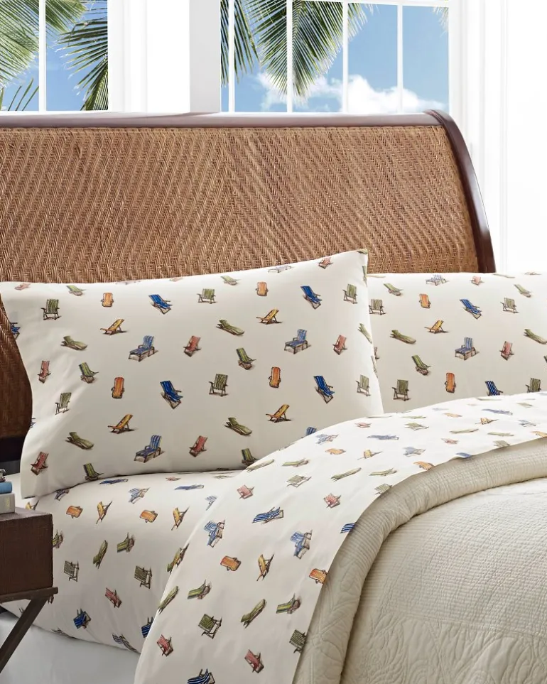 Beach Chairs Sheet Set, Queen