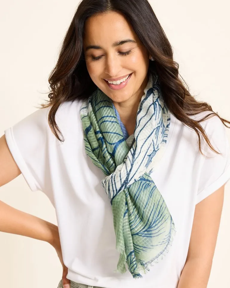 Block Bouquet Wrap Scarf