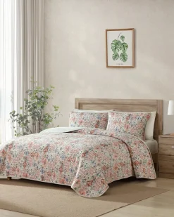 Ikat Tropics Reversible 3-Piece King Quilt Set