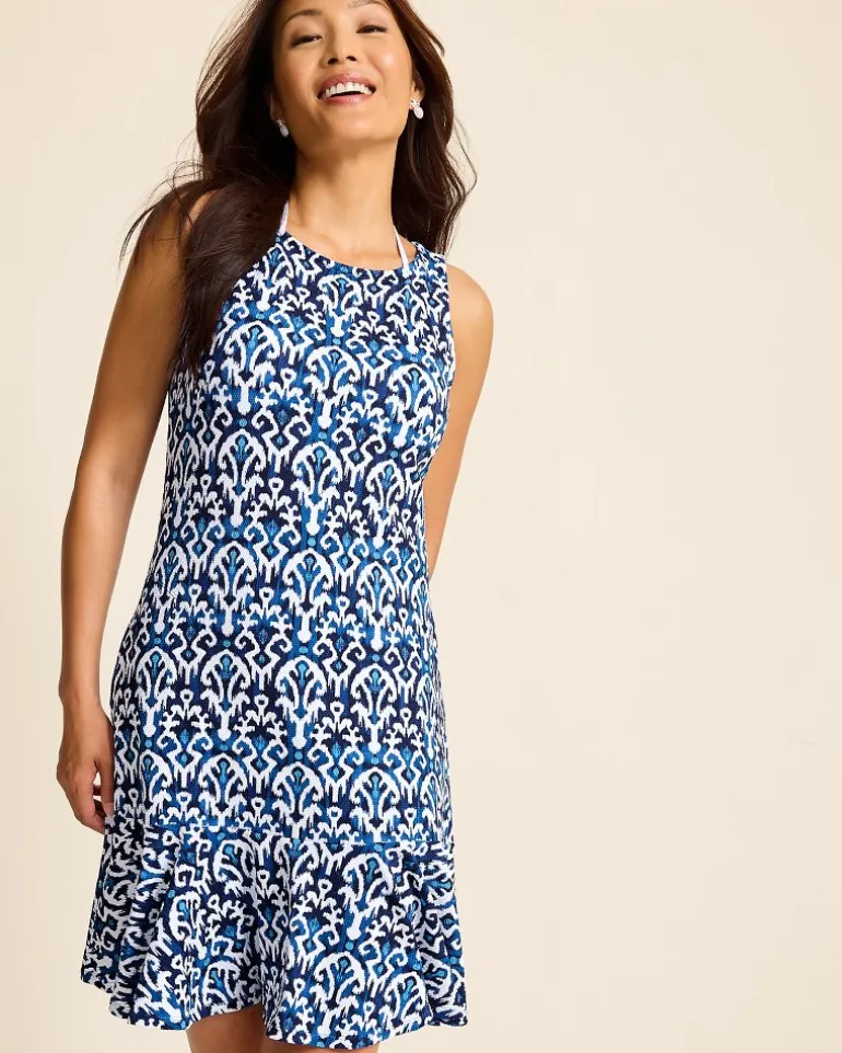 Island Cays Blooms Flounce Coverup Dress