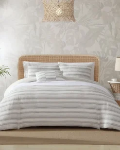 Island Micro Waffle 4-Piece King Comforter Set