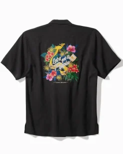 Let's Get It Poppin' Silk Camp Shirt