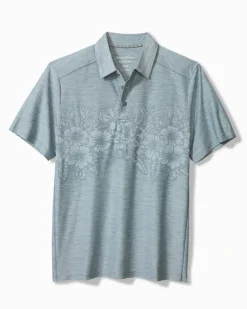 Palm Coast Hibiscus Border IslandZone® Polo