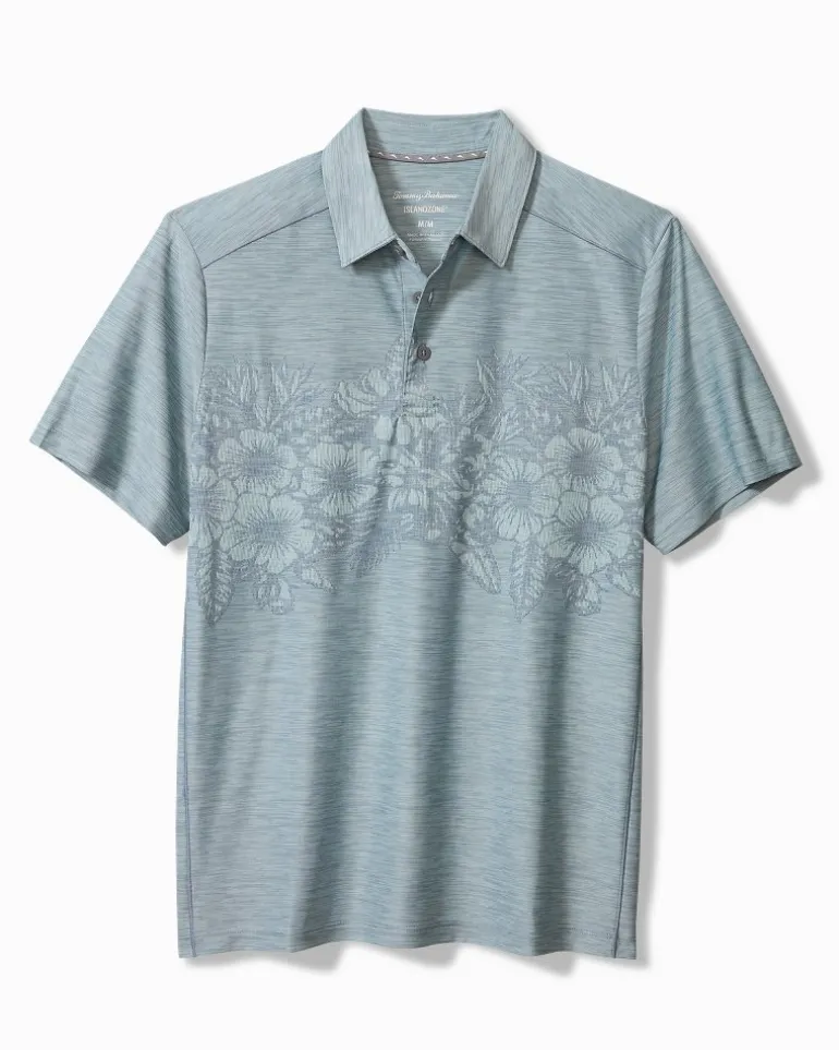 Palm Coast Hibiscus Border IslandZone® Polo