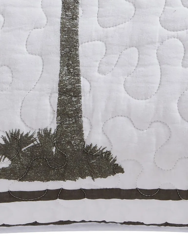 Palm Island Quilted Standard Sham