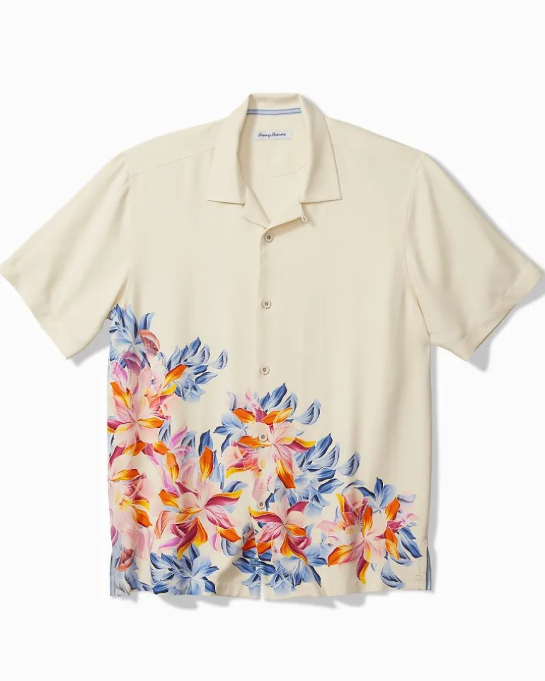 Paradise Petals Silk Camp Shirt