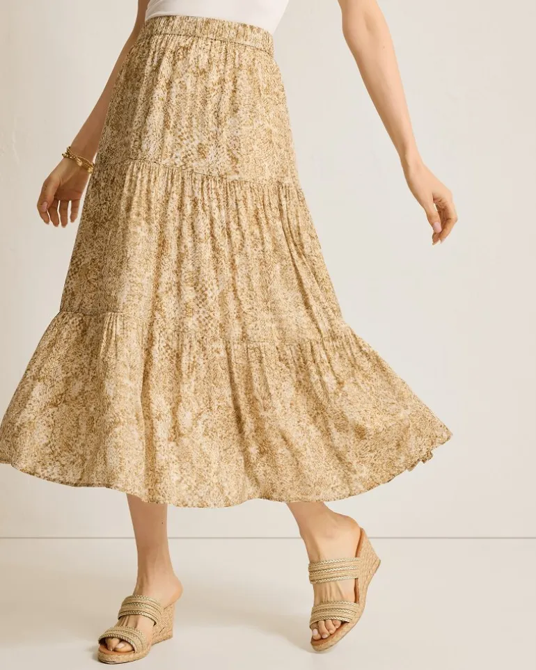 Playa Python Shimmer Midi Skirt