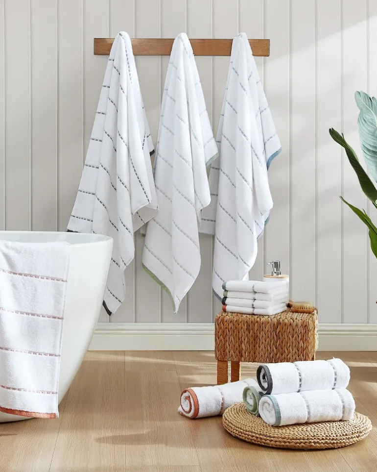 Ridley Blue 3-Piece Towel Set