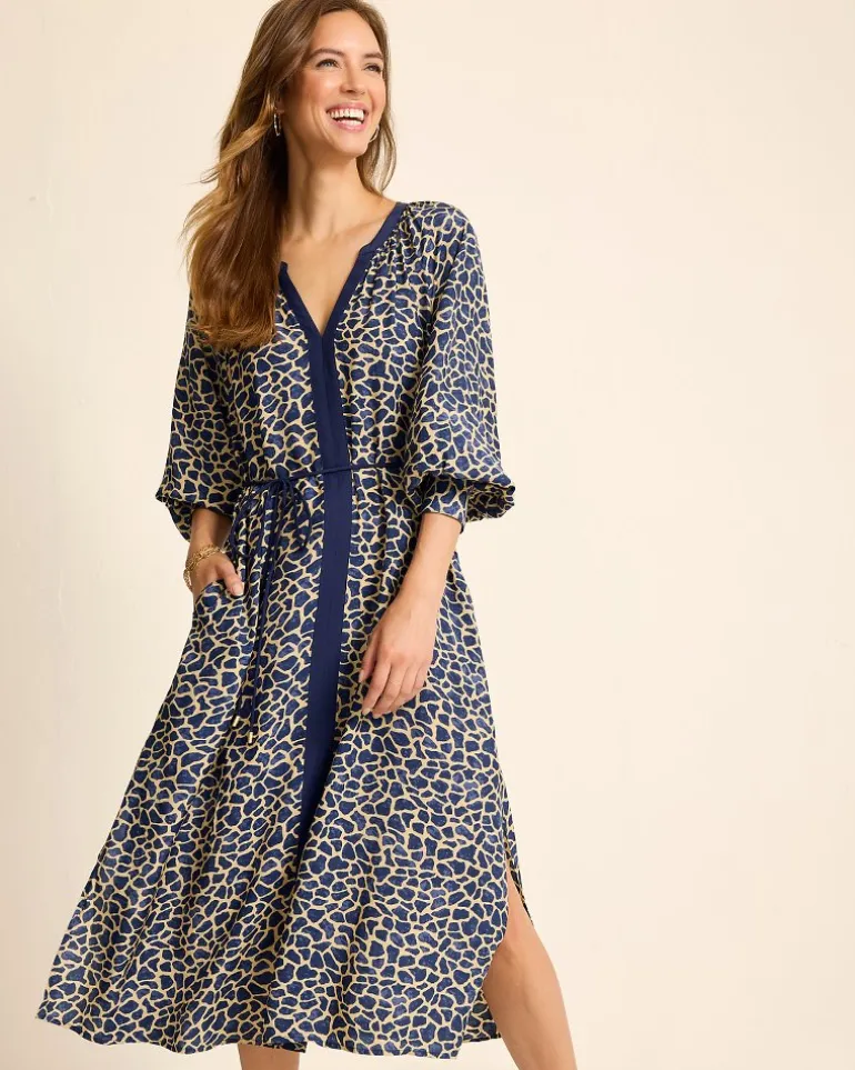 Safari Spots Midi Dress