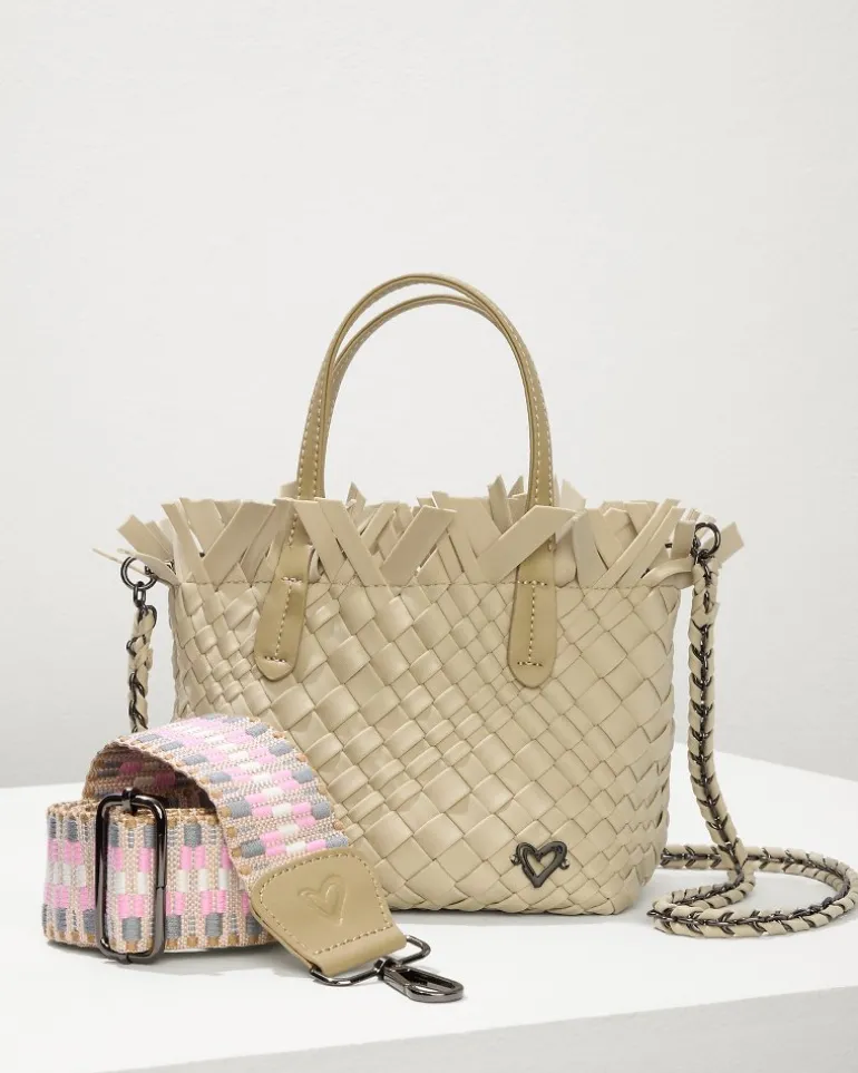 Tiny Mini Fringe Woven Tote