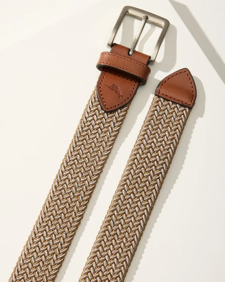 Two-Tone Stretch Webbed Belt