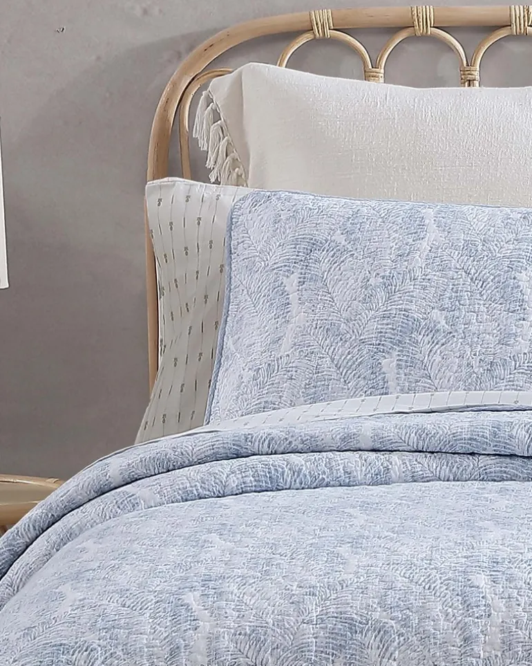 Water Leaves 2-Piece Twin Quilt Set