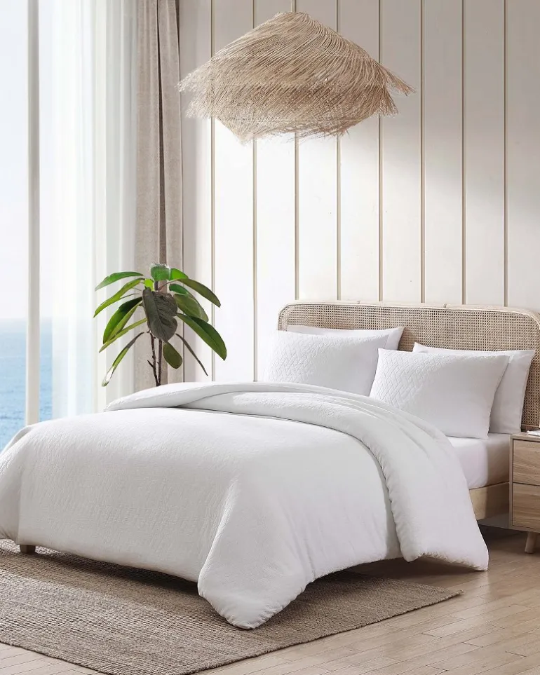 Wicker Woven 3-Piece King Comforter Set
