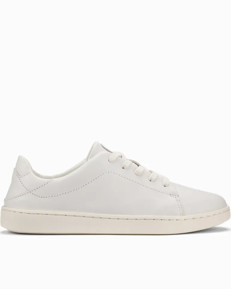 Women's OluKai® Pehuea Lī 'Ili Leather Lace-Up Sneakers
